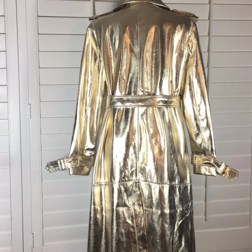 Amylynn gold trench coat - Picture 5 of 6